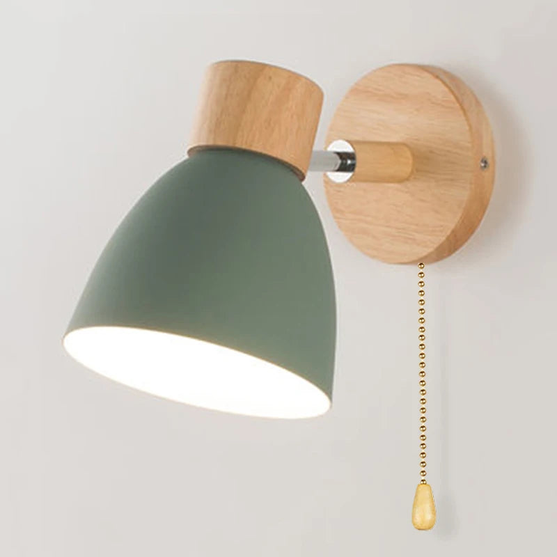 Wooden Nordic Wall Lamp