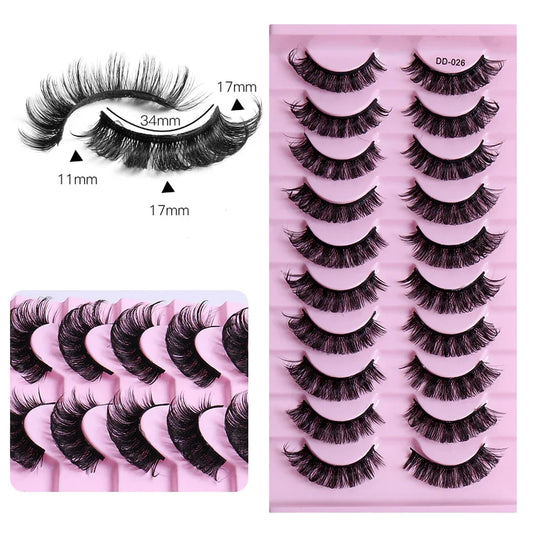 10 pairs Russian Strip Lashes