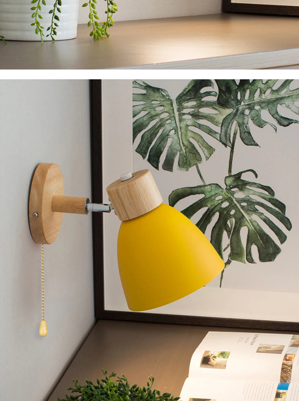 Wooden Nordic Wall Lamp