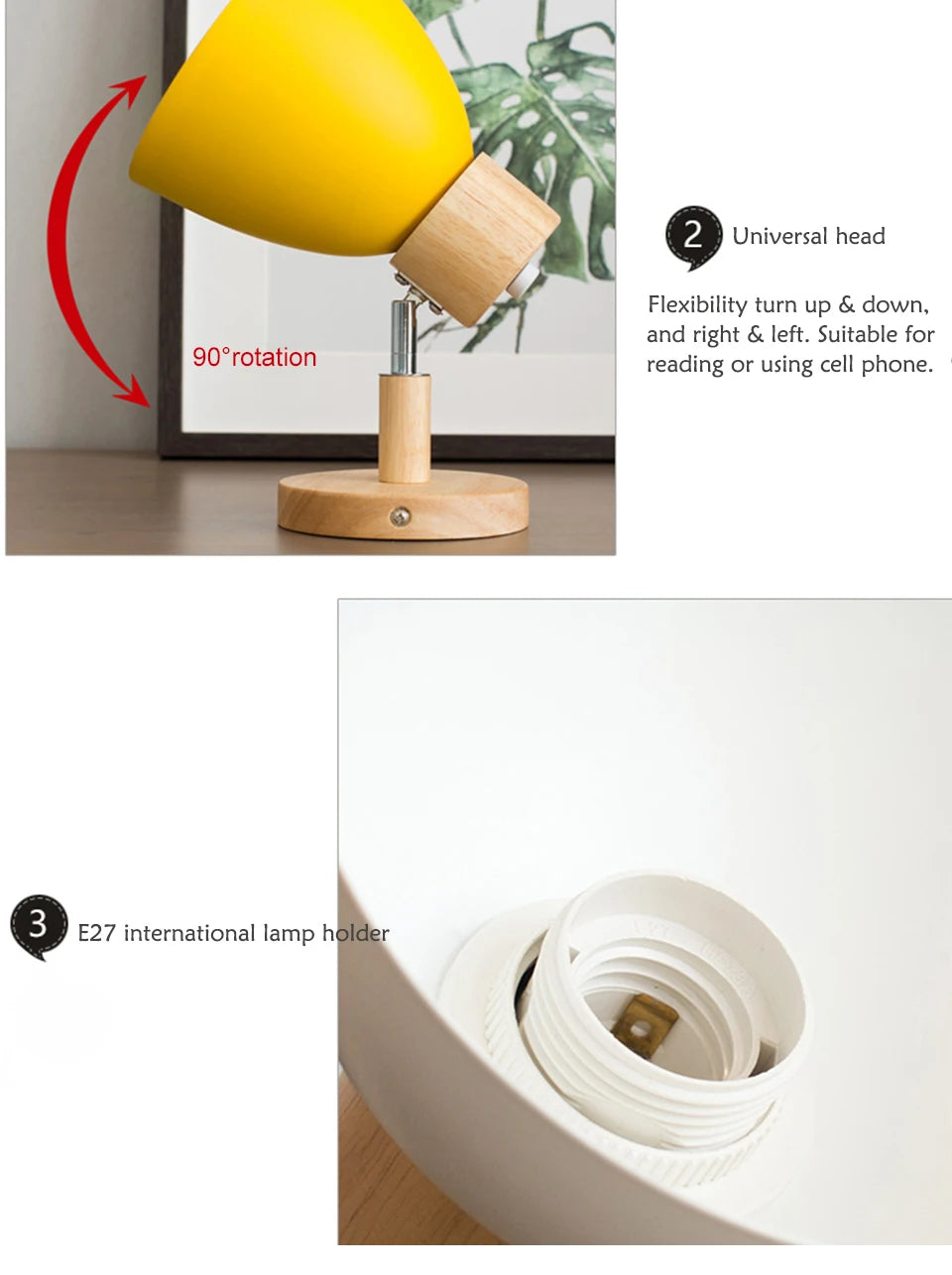 Wooden Nordic Wall Lamp