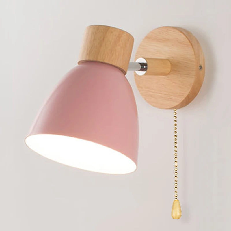 Wooden Nordic Wall Lamp
