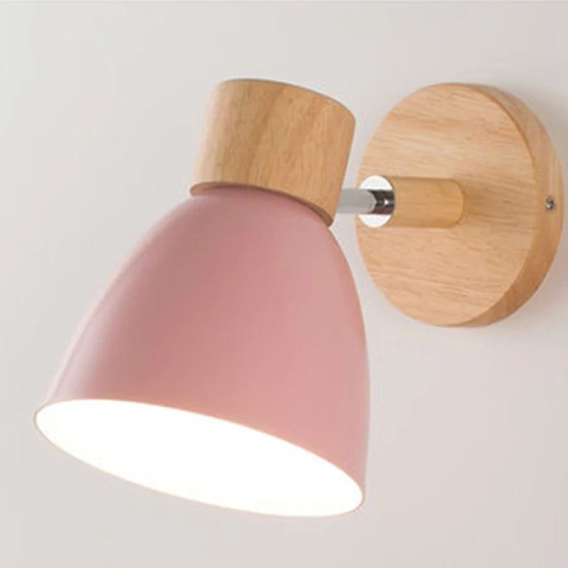 Wooden Nordic Wall Lamp