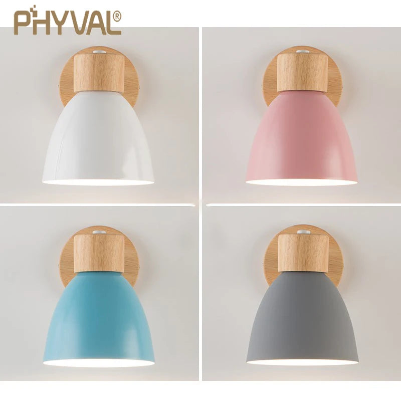 Wooden Nordic Wall Lamp