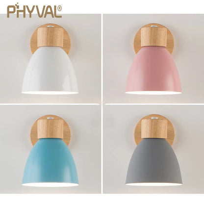 Wooden Nordic Wall Lamp