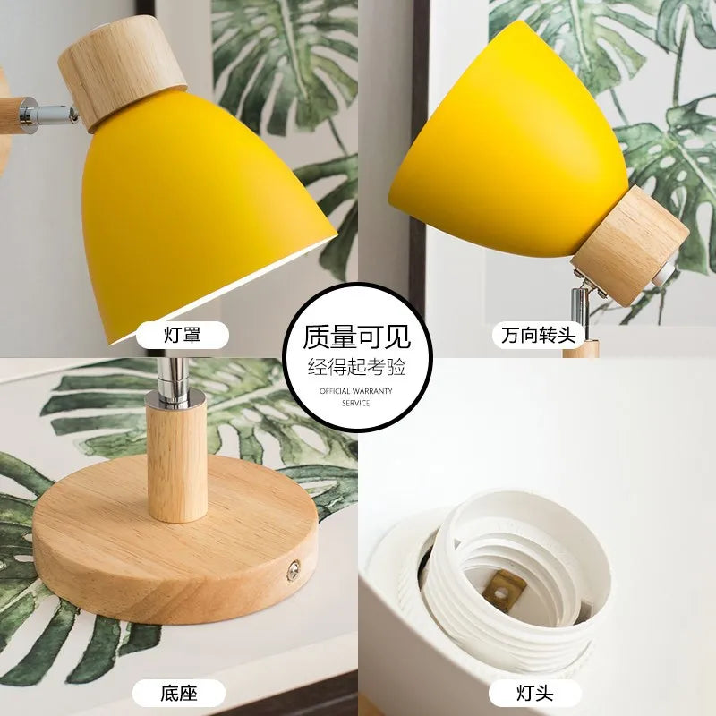 Wooden Nordic Wall Lamp