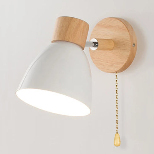 Wooden Nordic Wall Lamp