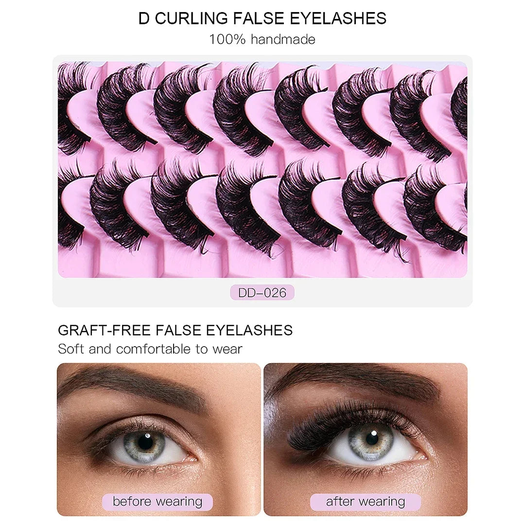 10 pairs Russian Strip Lashes