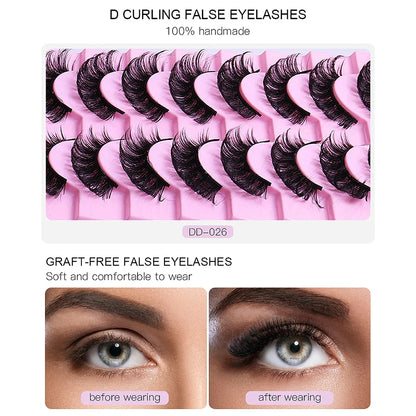 10 pairs Russian Strip Lashes