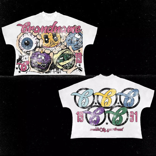 Harajuku Casual Summer Short Sleeve