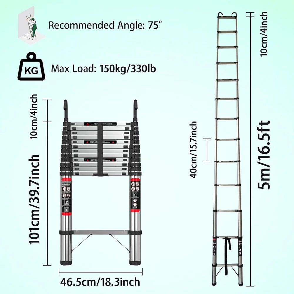 Ladders Extendable Telescopic