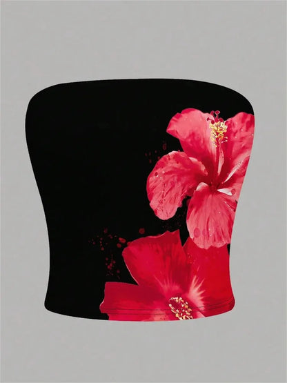 Women's Floral Printed Tube