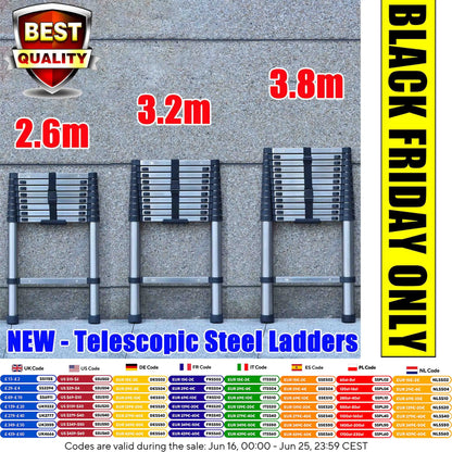 Ladders Extendable Telescopic