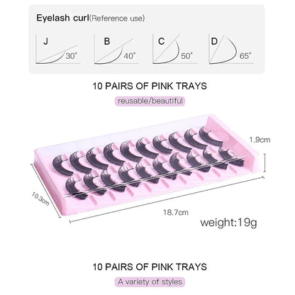 10 pairs Russian Strip Lashes