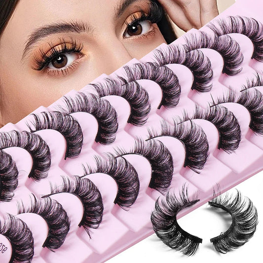 10 pairs Russian Strip Lashes