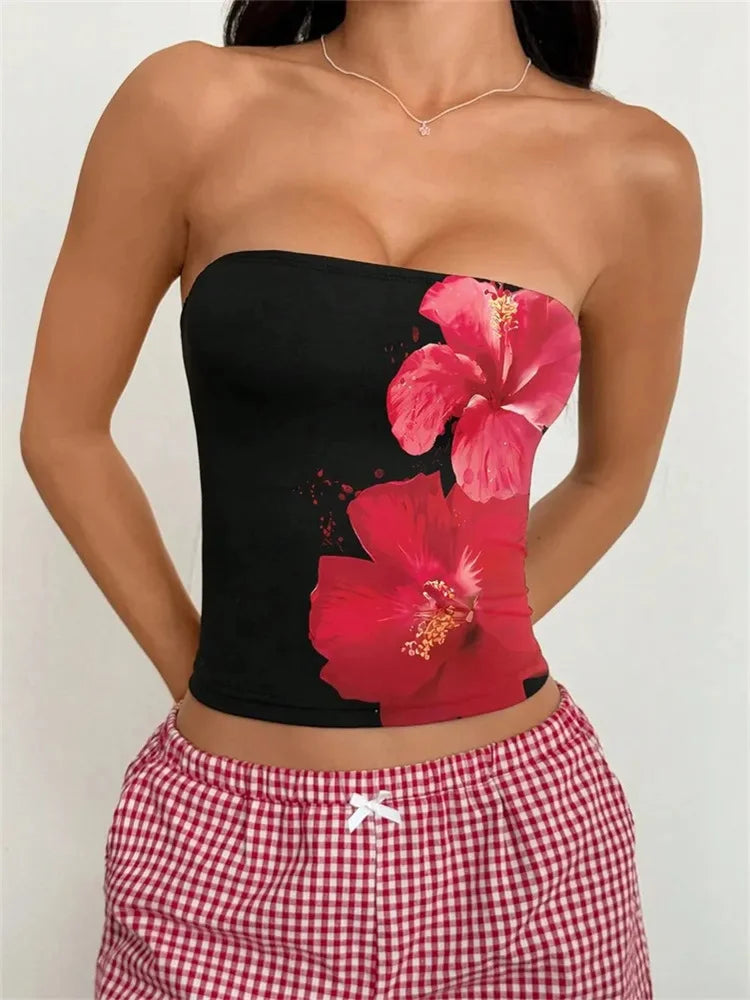 Women's Floral Printed Tube